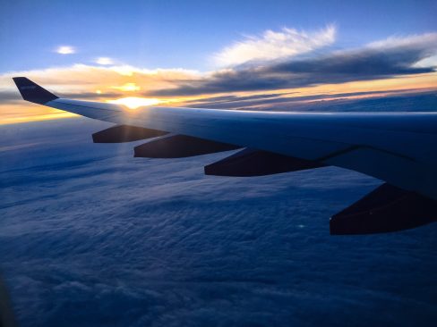 6 Midnight sun as seen from our airplane